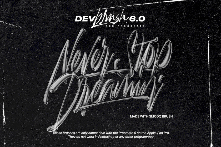 Procreate笔刷-DevBrush6.0手写艺术字体笔刷素材资源 笔刷资源 第8张-素材湾丨精选海外优质设计素材资源 Procreate笔刷-DevBrush6.0手写艺术字体笔刷素材资源 笔刷资源 sucaiwan.com