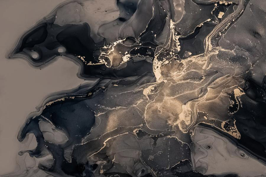 背景素材-抽象液态流动金色岩石大理石墨水纹理背景图片素材 图片素材 sucaiwan.com