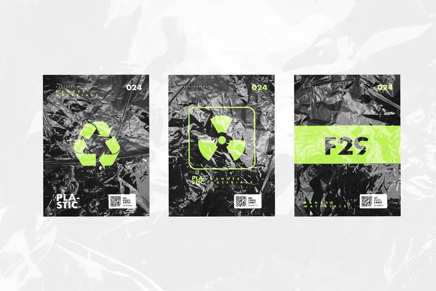 背景素材-褶皱的黑色塑料纹理背景图和样机模板素材 图片素材 sucaiwan.com