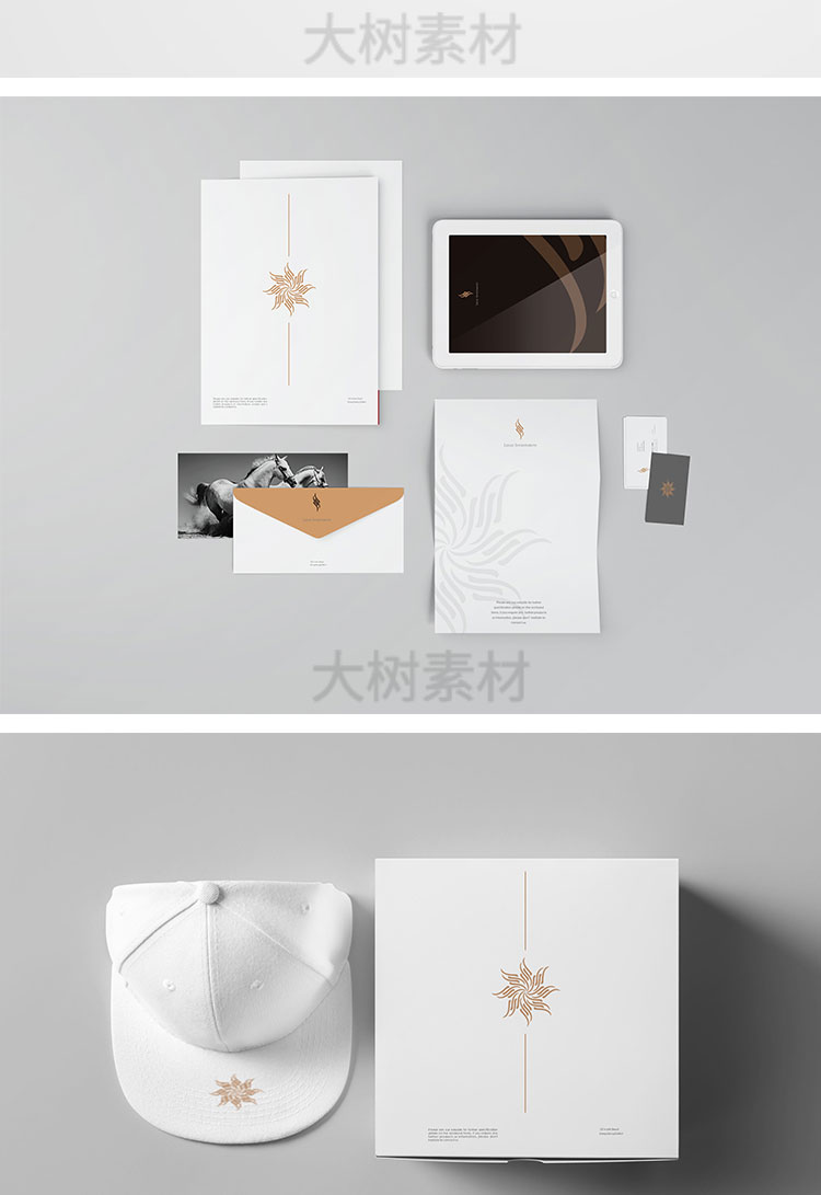 高端公司品牌LOGO文创VI智能贴图样机效果展示PSD设计素材模板 图片素材 sucaiwan.com