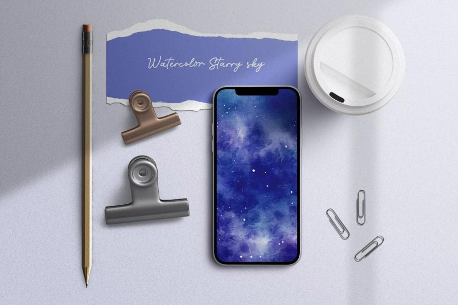 背景素材-宇宙星云水彩画背景图片素材 图片素材 sucaiwan.com