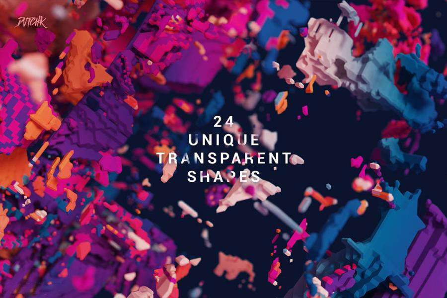 背景素材-抽象3D立体几何形状拼接的球体背景图片素材 图片素材 sucaiwan.com