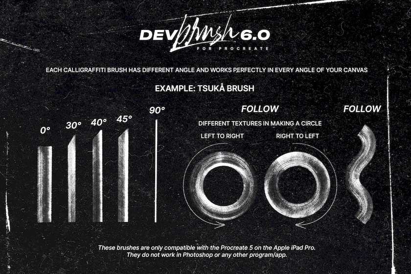Procreate笔刷-DevBrush6.0手写艺术字体笔刷素材资源 笔刷资源 第4张-素材湾丨精选海外优质设计素材资源 Procreate笔刷-DevBrush6.0手写艺术字体笔刷素材资源 笔刷资源 sucaiwan.com