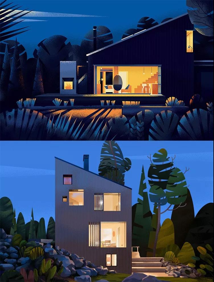 超全面！噪点插画视频教程+噪点笔刷+PSD素材合集 设计教程 sucaiwan.com