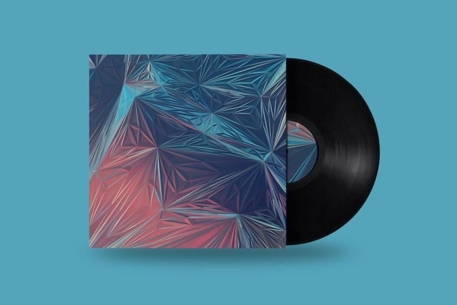 背景素材-3D立体抽象多边形水晶图形背景图素材 图片素材 sucaiwan.com