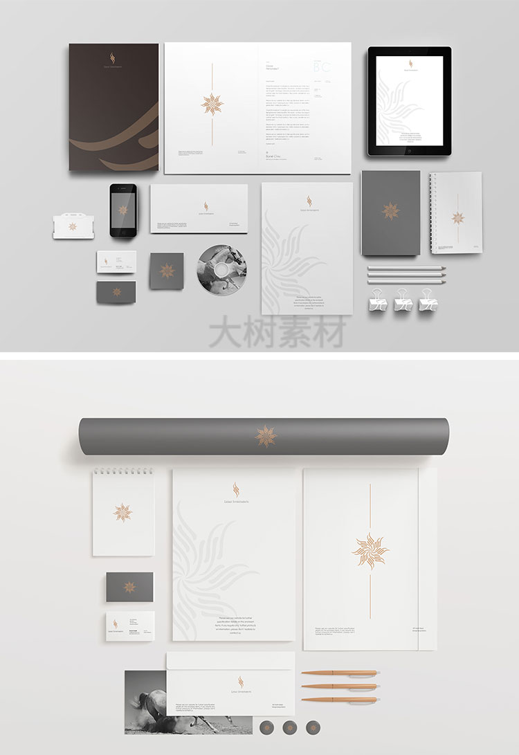 高端公司品牌LOGO文创VI智能贴图样机效果展示PSD设计素材模板 图片素材 sucaiwan.com