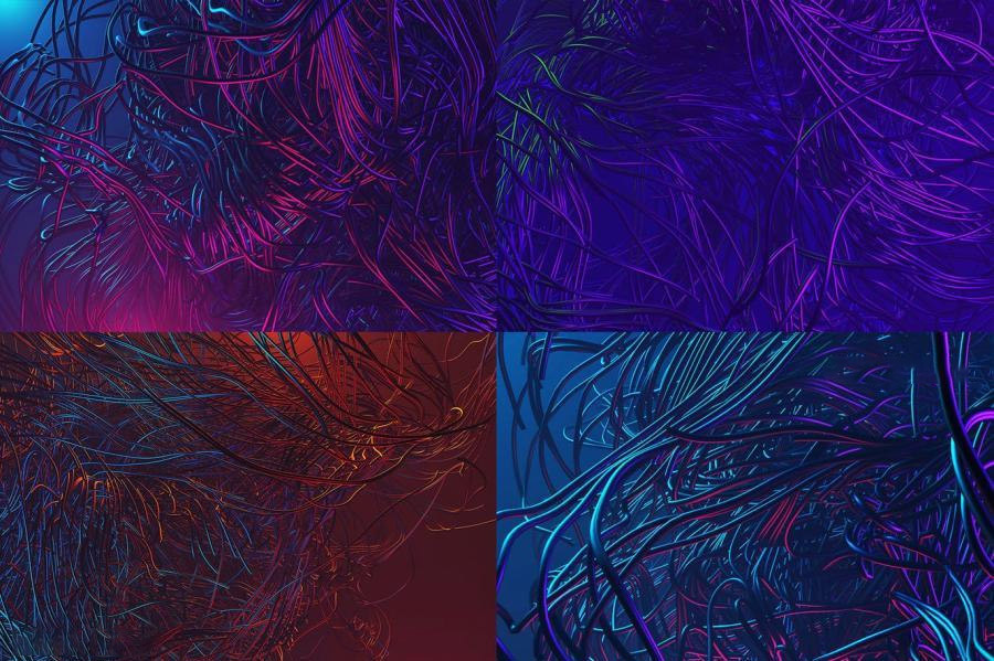 背景素材-3D立体缠绕线条的背景图片素材 图片素材 sucaiwan.com