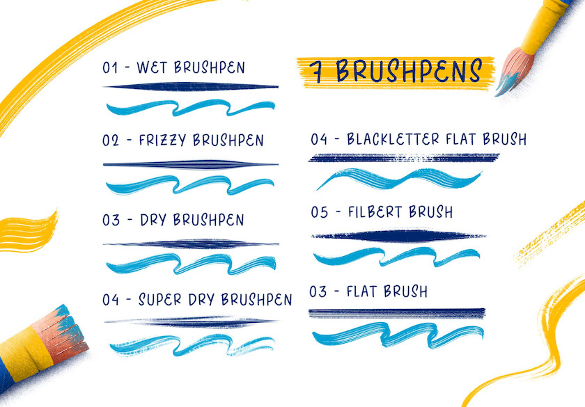 Procreate笔刷-艺术手写字体铅笔粉笔纹理笔刷和图文教程 笔刷资源 第2张-素材湾丨精选海外优质设计素材资源 Procreate笔刷-艺术手写字体铅笔粉笔纹理笔刷和图文教程 笔刷资源 sucaiwan.com