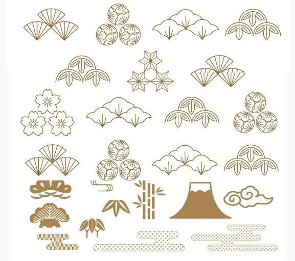 日式传统和风古典AI矢量+免扣PNG设计素材 图片素材 sucaiwan.com