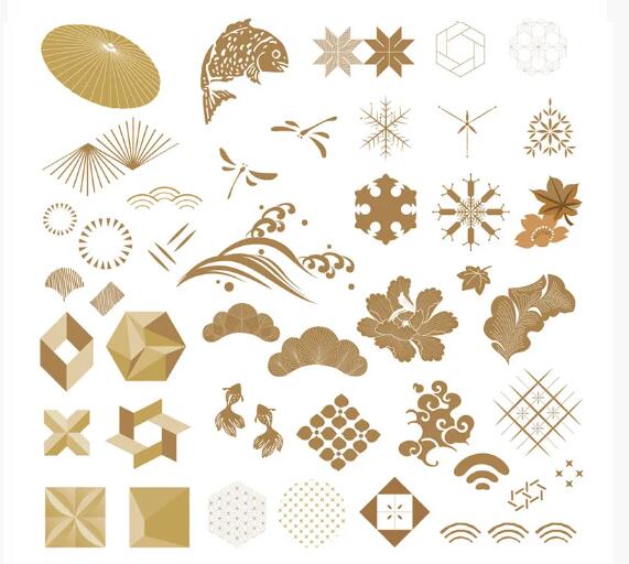 日式传统和风古典AI矢量+免扣PNG设计素材 图片素材 sucaiwan.com