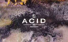 背景素材-50张酸性艺术风格抽象纹理背景图片海报素材