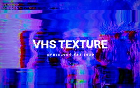 背景素材-VHS扫描线故障艺术纹理背景图片素材