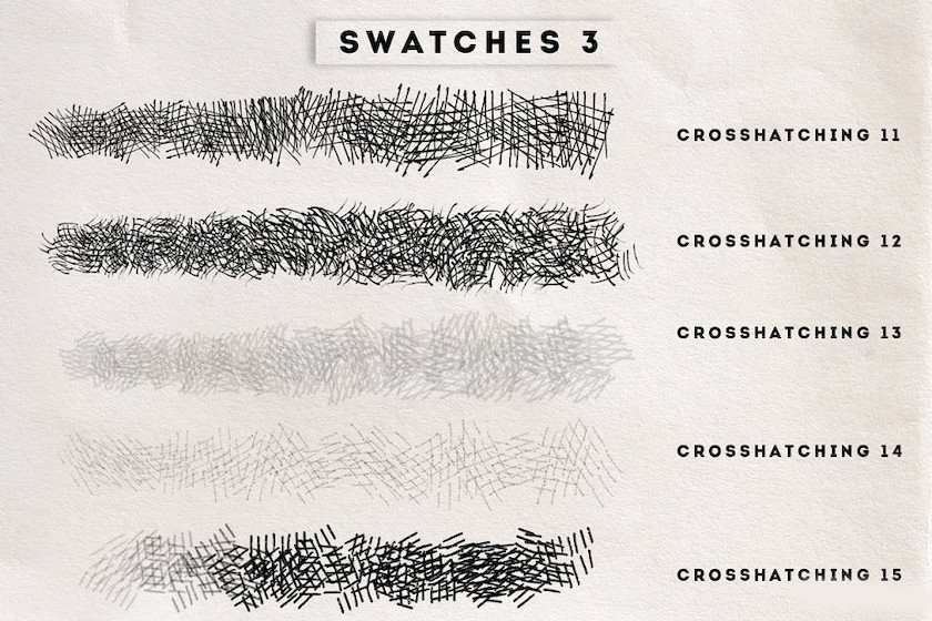 笔刷资源-交叉阴影线条Procreate笔刷和ps笔刷素材资源 笔刷资源 第6张-素材湾丨精选海外优质设计素材资源 笔刷资源-交叉阴影线条Procreate笔刷和ps笔刷素材资源 笔刷资源 sucaiwan.com