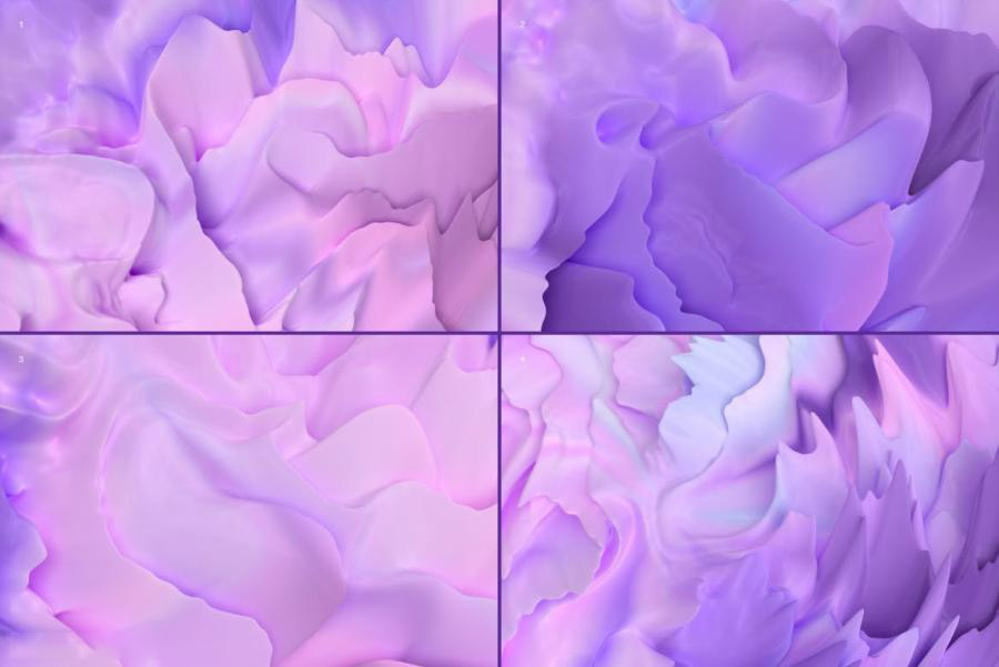 背景素材-3D立体渐变色波浪纹理背景图片素材 图片素材 sucaiwan.com
