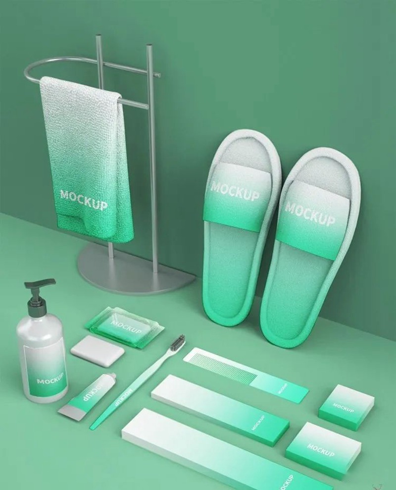 中国风文化产品包装茶叶滑板PSD模板样机 图片素材 sucaiwan.com