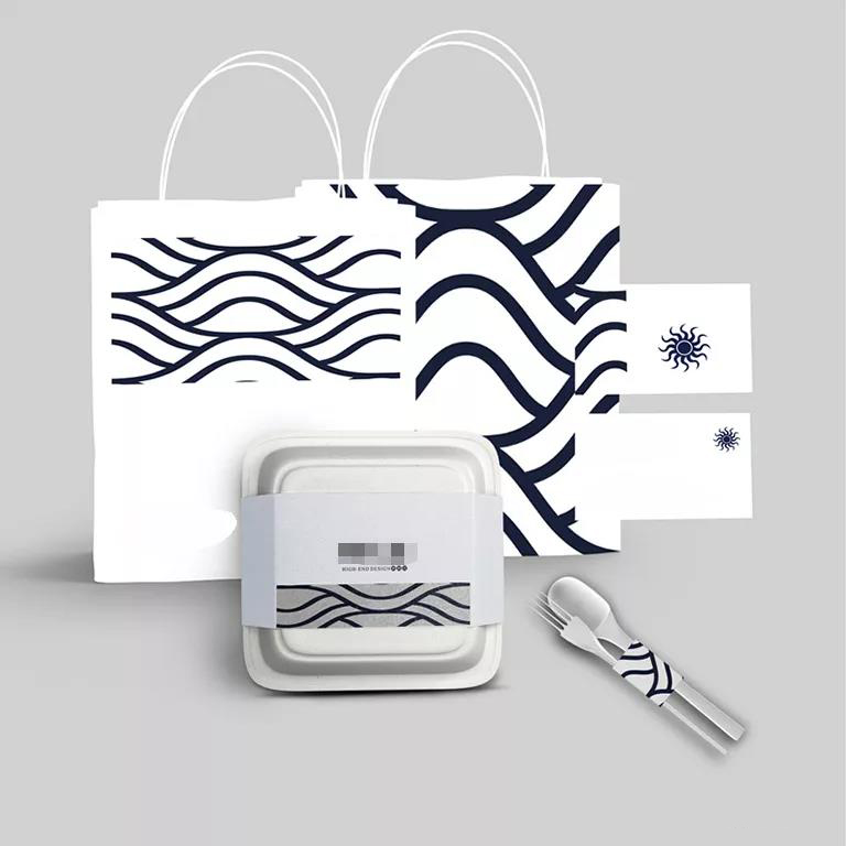 日系风格餐厅餐饮提案展示LOGO智能贴图效果样机模板 图片素材 sucaiwan.com