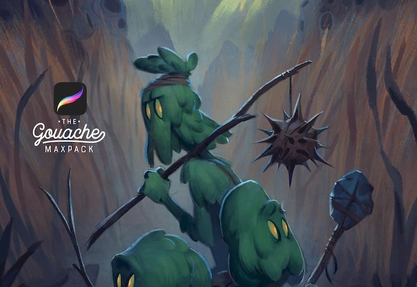 procreate笔刷-水粉铅笔混合颜料笔刷Gouache MaxPack 笔刷资源 第1张-素材湾丨精选海外优质设计素材资源 procreate笔刷-水粉铅笔混合颜料笔刷Gouache MaxPack 笔刷资源 sucaiwan.com