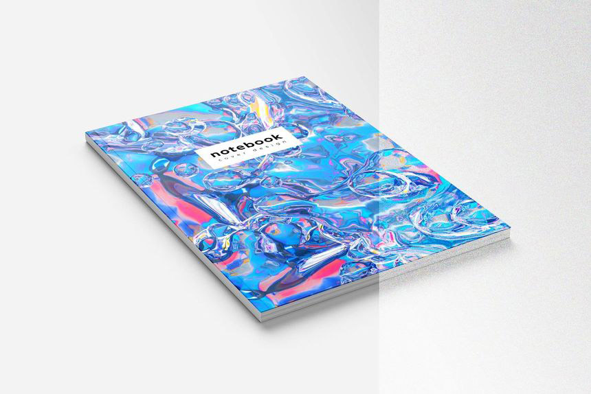 背景素材-抽象液态形状彩色全息风格3D图形背景图素材 图片素材 sucaiwan.com