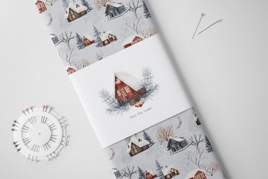 背景素材-冬季森林主题水彩图案插画素材(PNG) 图片素材 第8张-素材湾丨精选海外优质设计素材资源 背景素材-冬季森林主题水彩图案插画素材(PNG) 图片素材 sucaiwan.com