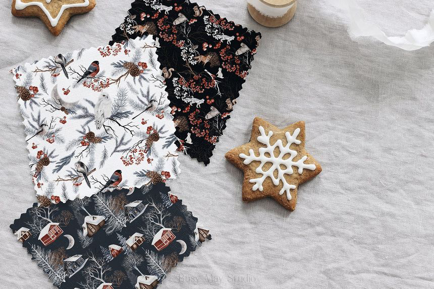 背景素材-冬季森林主题水彩图案插画素材(PNG) 图片素材 第9张-素材湾丨精选海外优质设计素材资源 背景素材-冬季森林主题水彩图案插画素材(PNG) 图片素材 sucaiwan.com