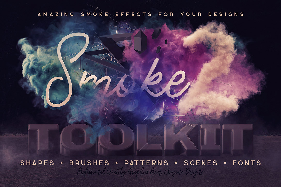 PS高清绚丽彩色逼真烟雾云雾萦绕PSD背景 图片素材 sucaiwan.com