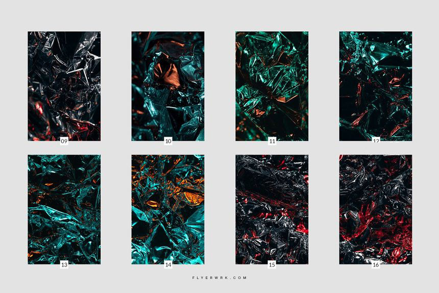 背景素材-抽象褶皱金属箔纹理背景图片素材 图片素材 sucaiwan.com