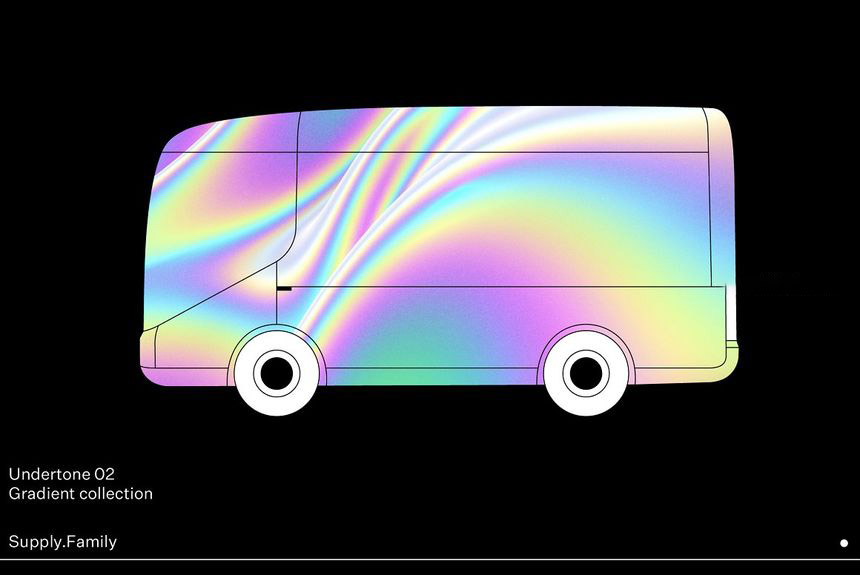 背景素材-抽象炫彩科幻镭射流体渐变色纹理背景图片素材 图片素材 sucaiwan.com