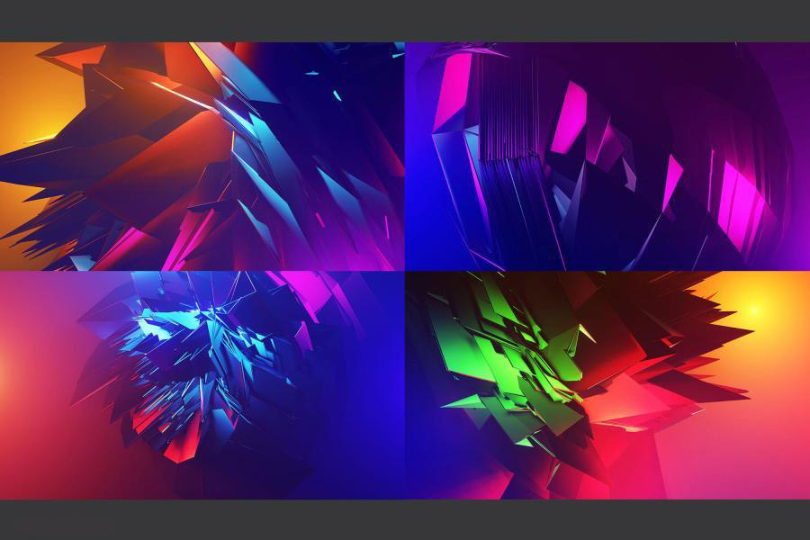 背景素材-抽象未来科幻3D立体背景图片素材 图片素材 sucaiwan.com