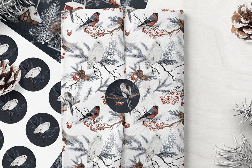 背景素材-冬季森林主题水彩图案插画素材(PNG) 图片素材 第10张-素材湾丨精选海外优质设计素材资源 背景素材-冬季森林主题水彩图案插画素材(PNG) 图片素材 sucaiwan.com