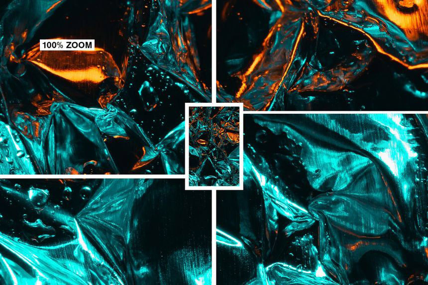 背景素材-抽象褶皱金属箔纹理背景图片素材 图片素材 sucaiwan.com