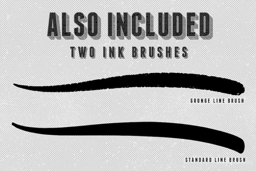 Procreate笔刷-半色调网点纸效果笔刷素材资源 笔刷资源 sucaiwan.com