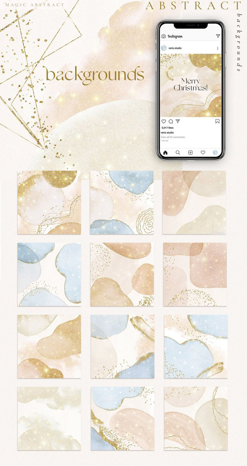 背景素材-抽象金色水彩形状图案背景图海报素材 图片素材 sucaiwan.com