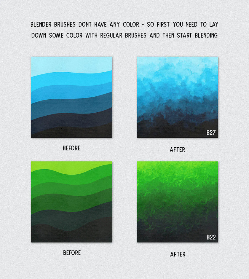 Procreate笔刷-混合涂抹纹理笔刷素材资源 笔刷资源 第2张-素材湾丨精选海外优质设计素材资源 Procreate笔刷-混合涂抹纹理笔刷素材资源 笔刷资源 sucaiwan.com