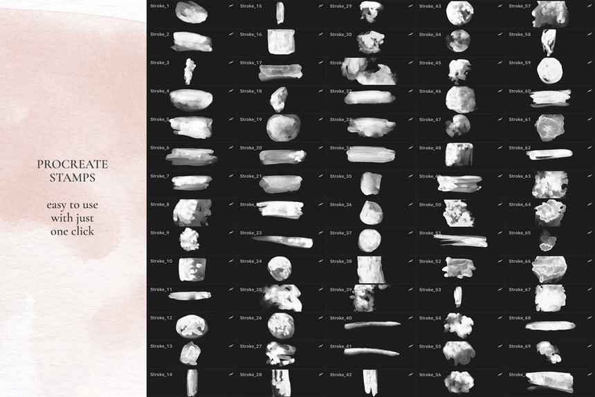 Procreate笔刷-457款抽象水彩图案Procreate笔刷素材 笔刷资源 第1张-素材湾丨精选海外优质设计素材资源 Procreate笔刷-457款抽象水彩图案Procreate笔刷素材 笔刷资源 sucaiwan.com