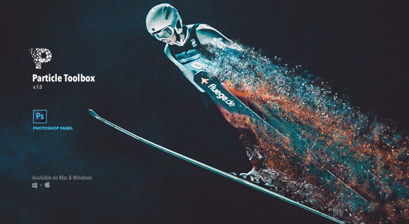 PS动态粒子飞溅特效插件，一键让你的照片动起来 插件预设 sucaiwan.com