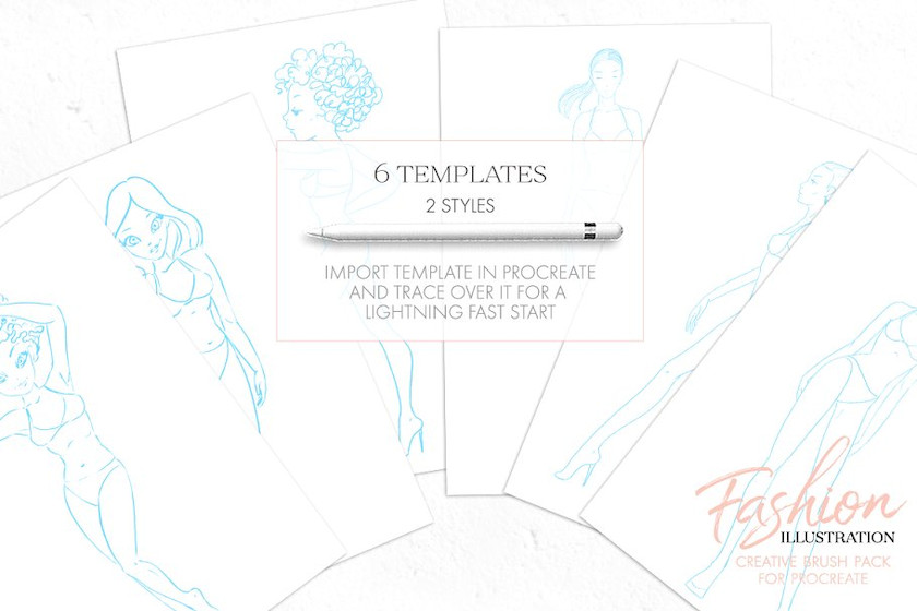 Procreate笔刷-铅笔墨水服装设计插画专用笔刷素材资源 笔刷资源 第12张-素材湾丨精选海外优质设计素材资源 Procreate笔刷-铅笔墨水服装设计插画专用笔刷素材资源 笔刷资源 sucaiwan.com