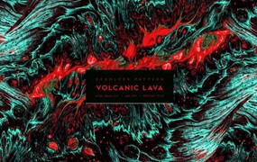 背景素材-火山熔岩图案无缝拼接PS背景图素材
