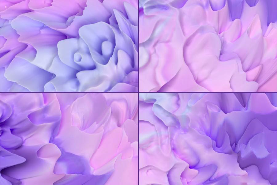 背景素材-3D立体渐变色波浪纹理背景图片素材 图片素材 sucaiwan.com
