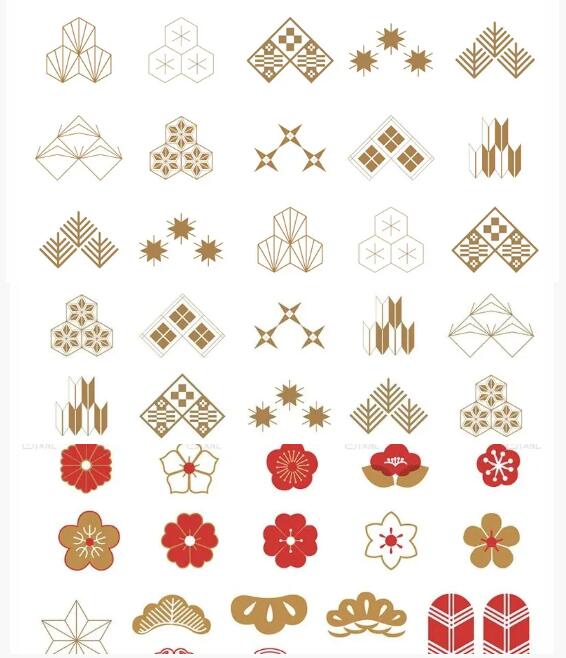 日式传统和风古典AI矢量+免扣PNG设计素材 图片素材 sucaiwan.com