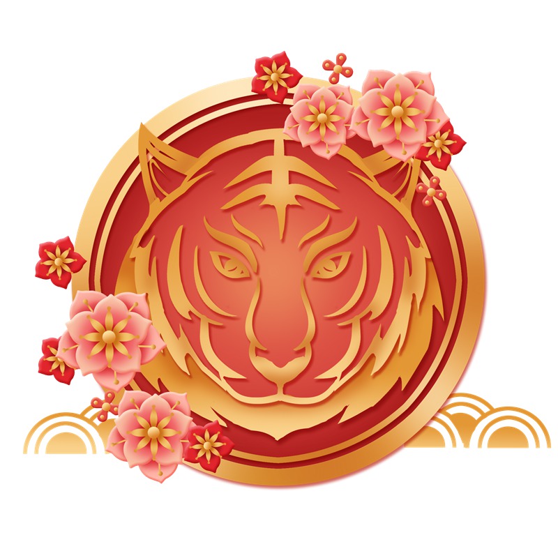 2022春节新年剪纸图案装饰元素png素材 图片素材 sucaiwan.com