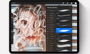 Procreate笔刷-艺术字体画笔笔刷素材资源Nine6brush v2