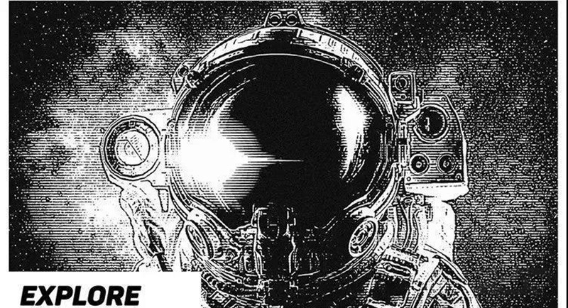 手绘黑白漫画效果特效照片生成样机 图片素材 sucaiwan.com