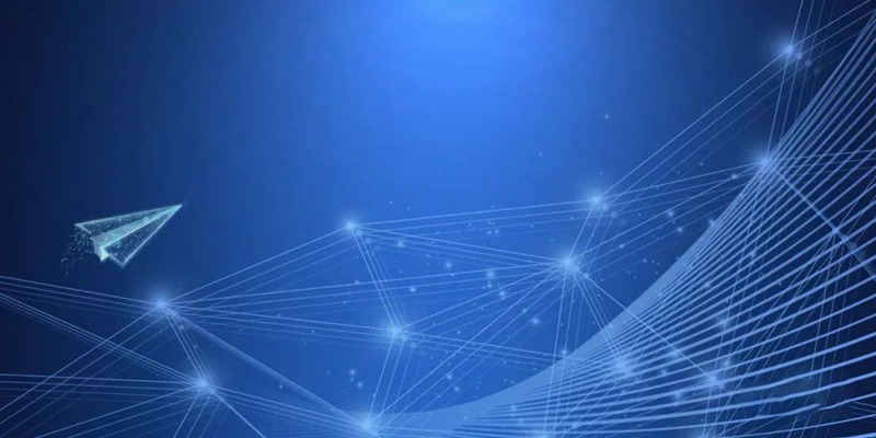 蓝色科技线条背景图海报banner模板 图片素材 sucaiwan.com