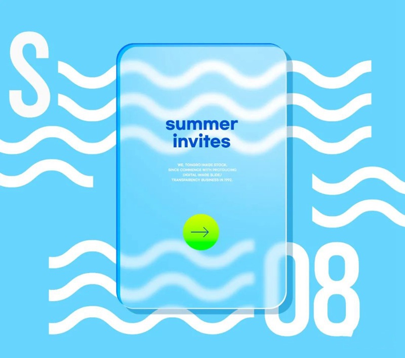 32款毛玻璃效果PSD模板合集 图片素材 sucaiwan.com