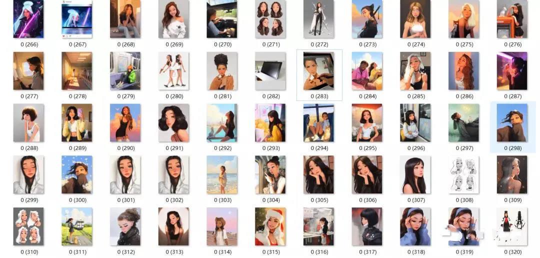 大佬笔下的率真女生作品459张+大佬的画人像专用2.0笔刷26款 图片素材 第14张-素材湾丨精选海外优质设计素材资源 大佬笔下的率真女生作品459张+大佬的画人像专用2.0笔刷26款 图片素材 sucaiwan.com