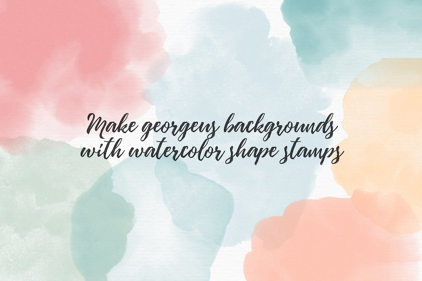 procreate笔刷-花朵叶子印章水彩笔刷素材资源 笔刷资源 sucaiwan.com