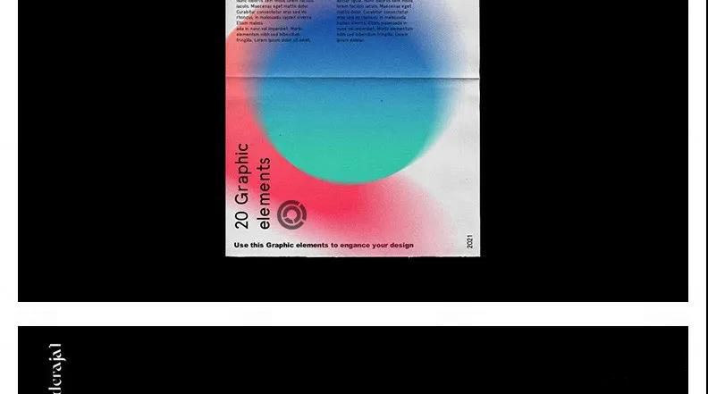 潮流复古抽象渐变模糊颗粒噪点纹理肌理海报背景光晕底纹设计素材 图片素材 sucaiwan.com