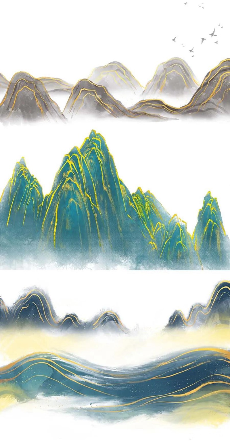 99款中国风山水祥云PNG免扣素材合集 图片素材 sucaiwan.com