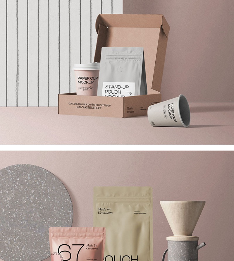 200款高级质感品牌VI样机PSD模板 图片素材 sucaiwan.com