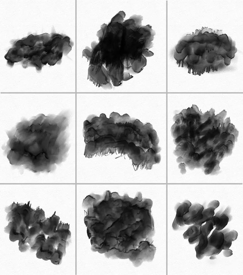 PS笔刷-水墨水彩中国风PS笔刷合集 笔刷资源 sucaiwan.com